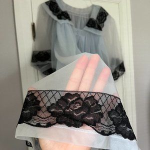 Vintage Peignoir - Vintage Nightgown - Vintage Night coat - Vintage Sleepwear